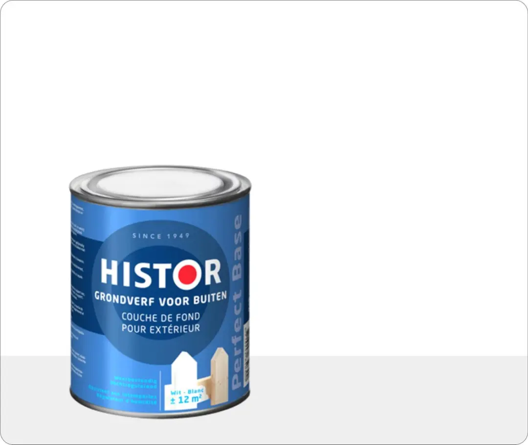 Histor Perfect Base Grondverf Buiten 0.75L - Wit