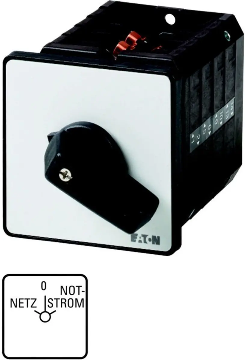 Eaton Omschakelaar T5B 63A 4-Bouw Inbouw - 8 Contacten Wit