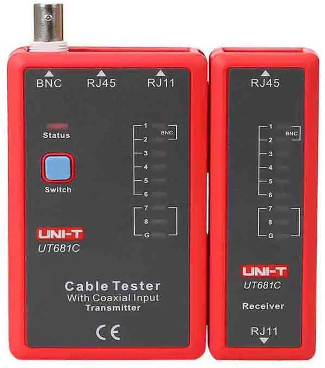 UNI-T UT681C LAN Kabeltester - Rood