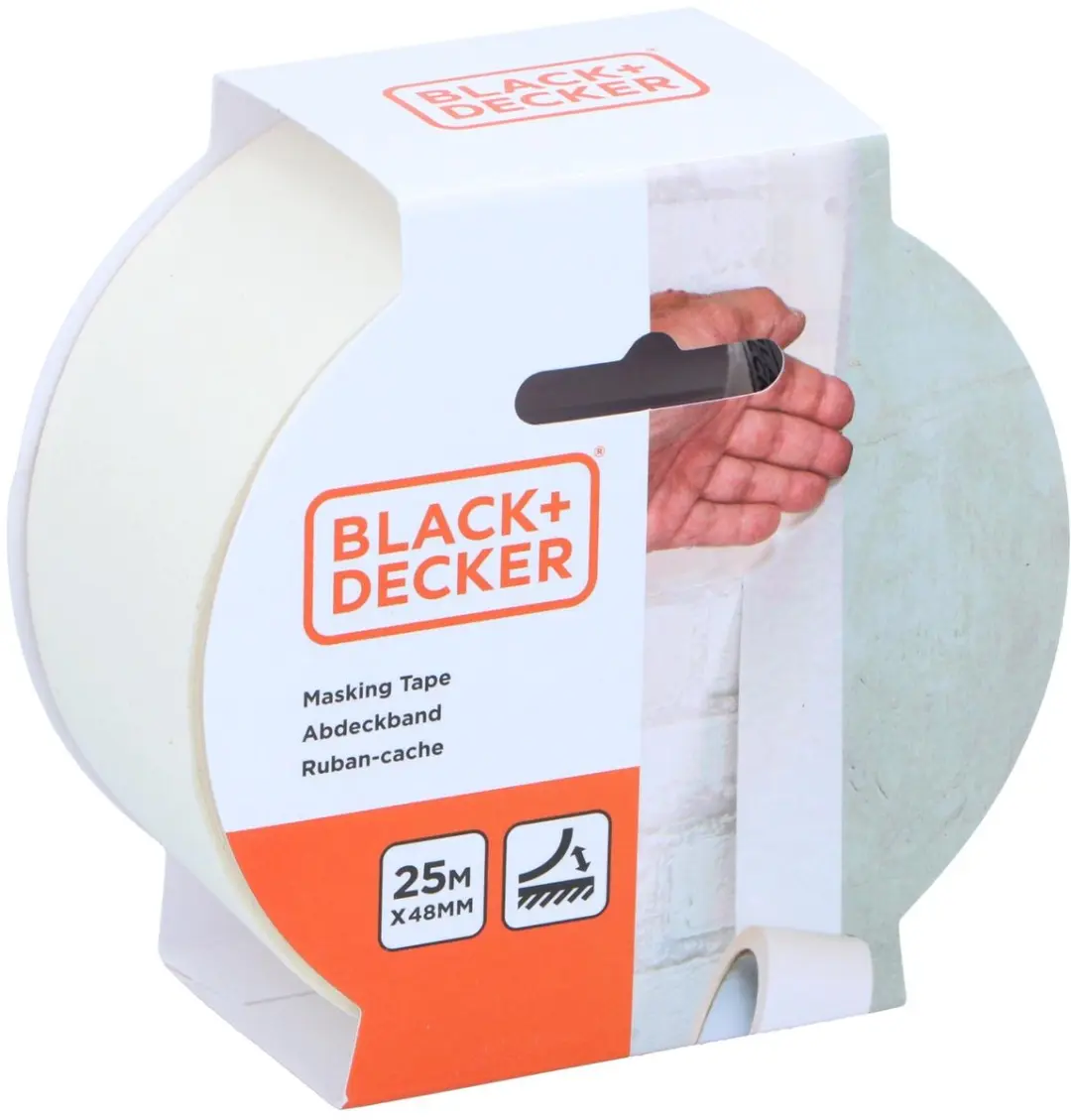 BLACK+DECKER Afplaktape 48mm x 25m
