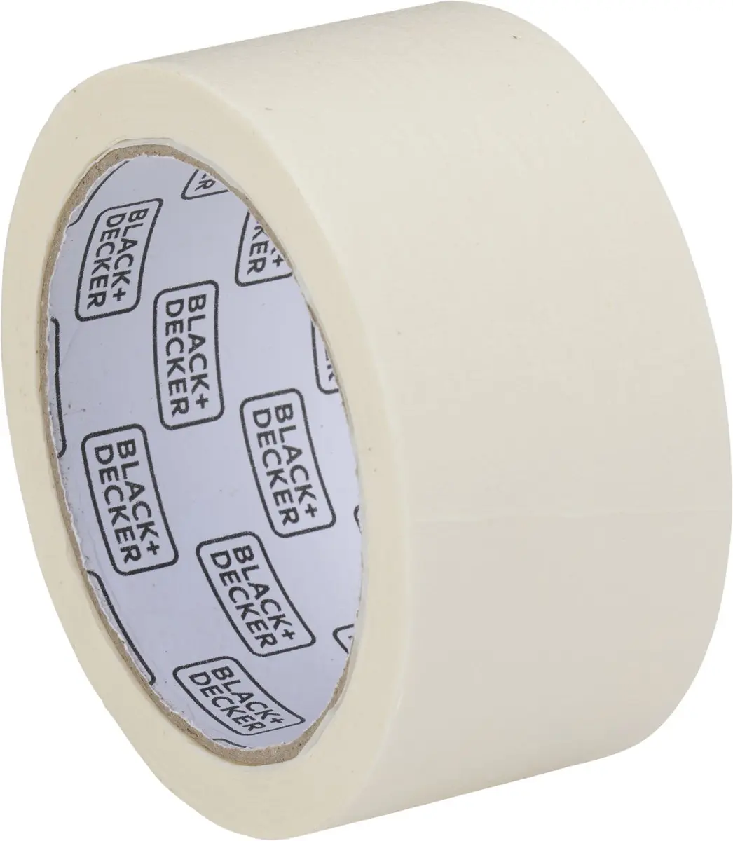 BLACK+DECKER Afplaktape 48mm x 25m - Wit