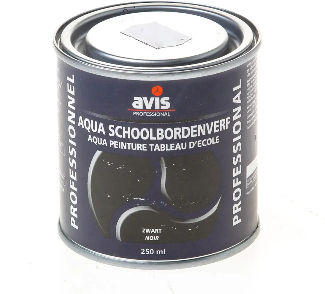 Avis Aqua Schoolbordenverf Zwart 250ml