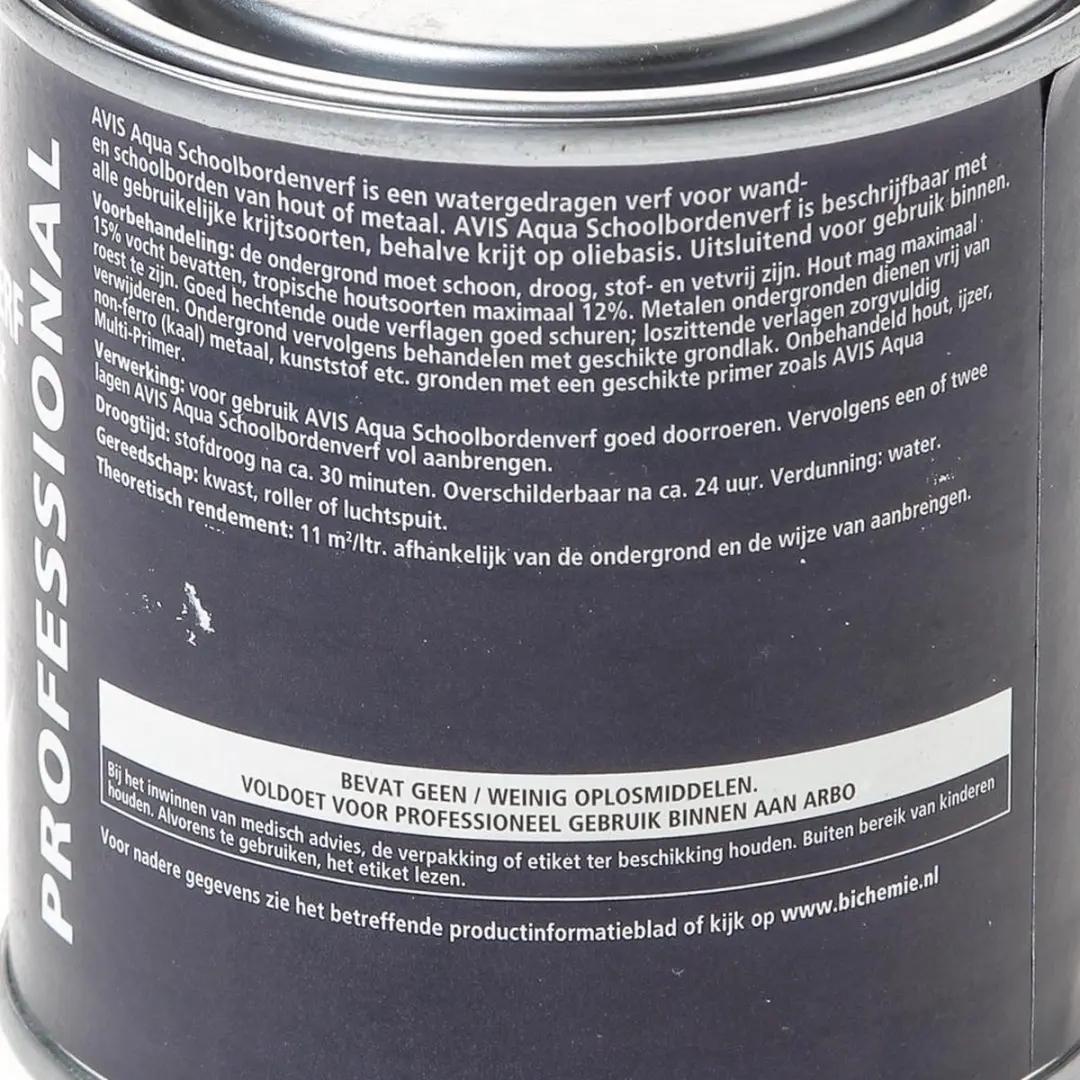 Avis Aqua Schoolbordenverf Zwart 250ml
