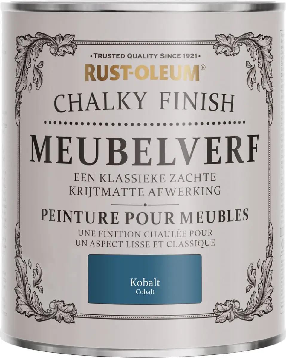 Rust-Oleum Blauw Chalky Finish Meubelverf 750ml - Kobalt