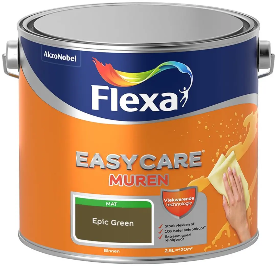 Flexa Easycare Murenverf Epic Green 2,5L