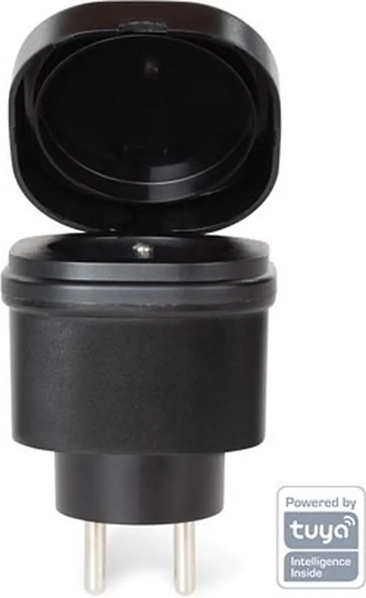 Perel Smart Wifi-Stekker SMART1002 Buitenshuis - Zwart