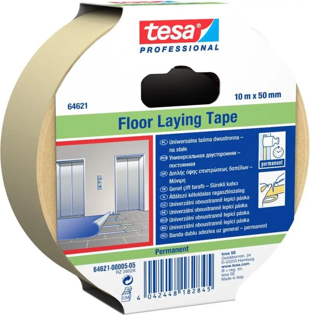 Tesa Transparant Dubbelzijdig PP Tape