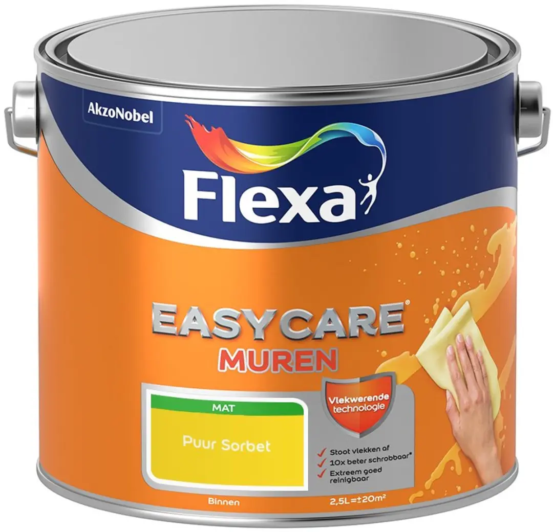 Flexa Easycare Muren Puur Sorbet Mengverf 2,5L