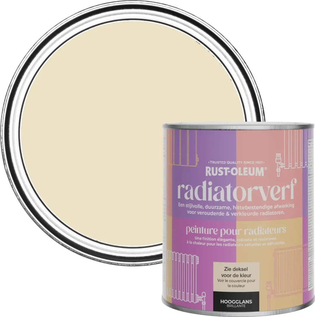 Rust-Oleum Crème Radiatorverf Hoogglans Featherstone 750ml