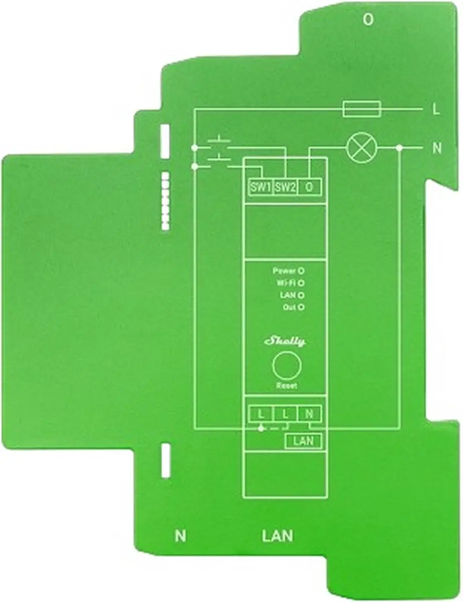 Shelly Pro Dimmer 1PM - Groen