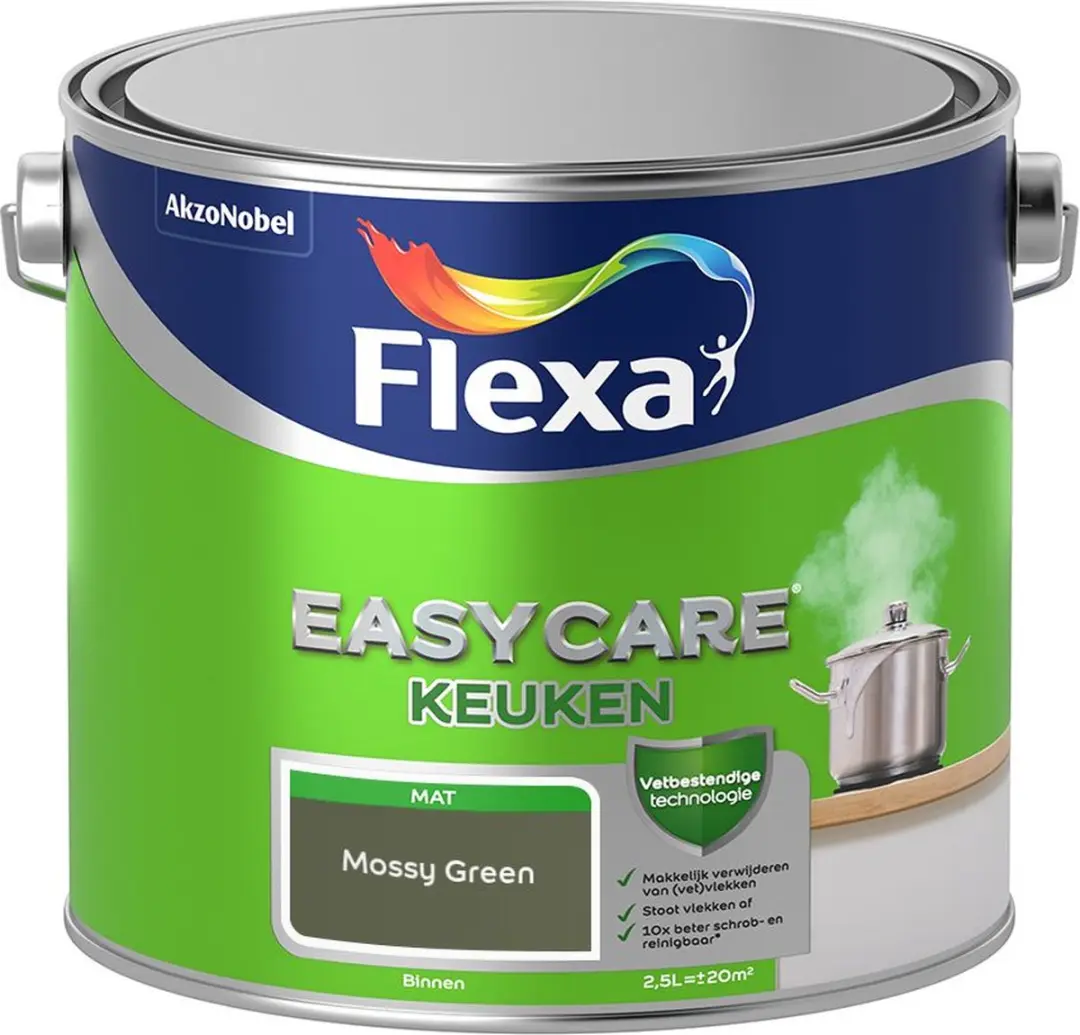 Flexa Easycare Keukenverf Mossy Green 2,5L