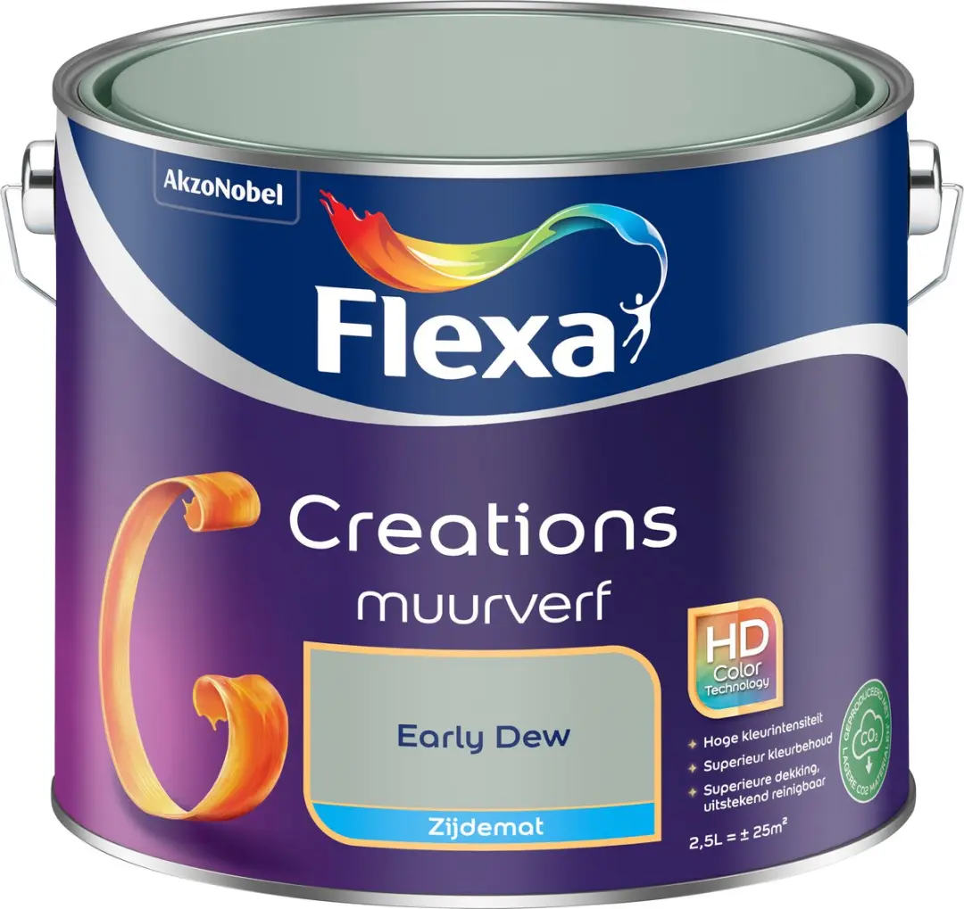 Flexa Creations Muurverf Zijdemat Early Dew 2,5L