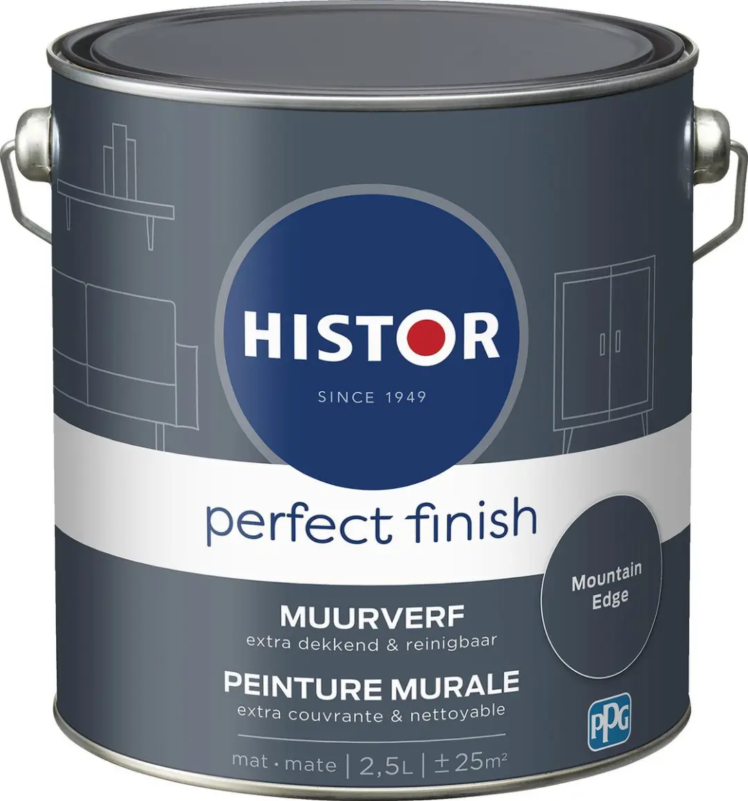Histor Perfect Finish Muurverf Mat Mountain Edge
