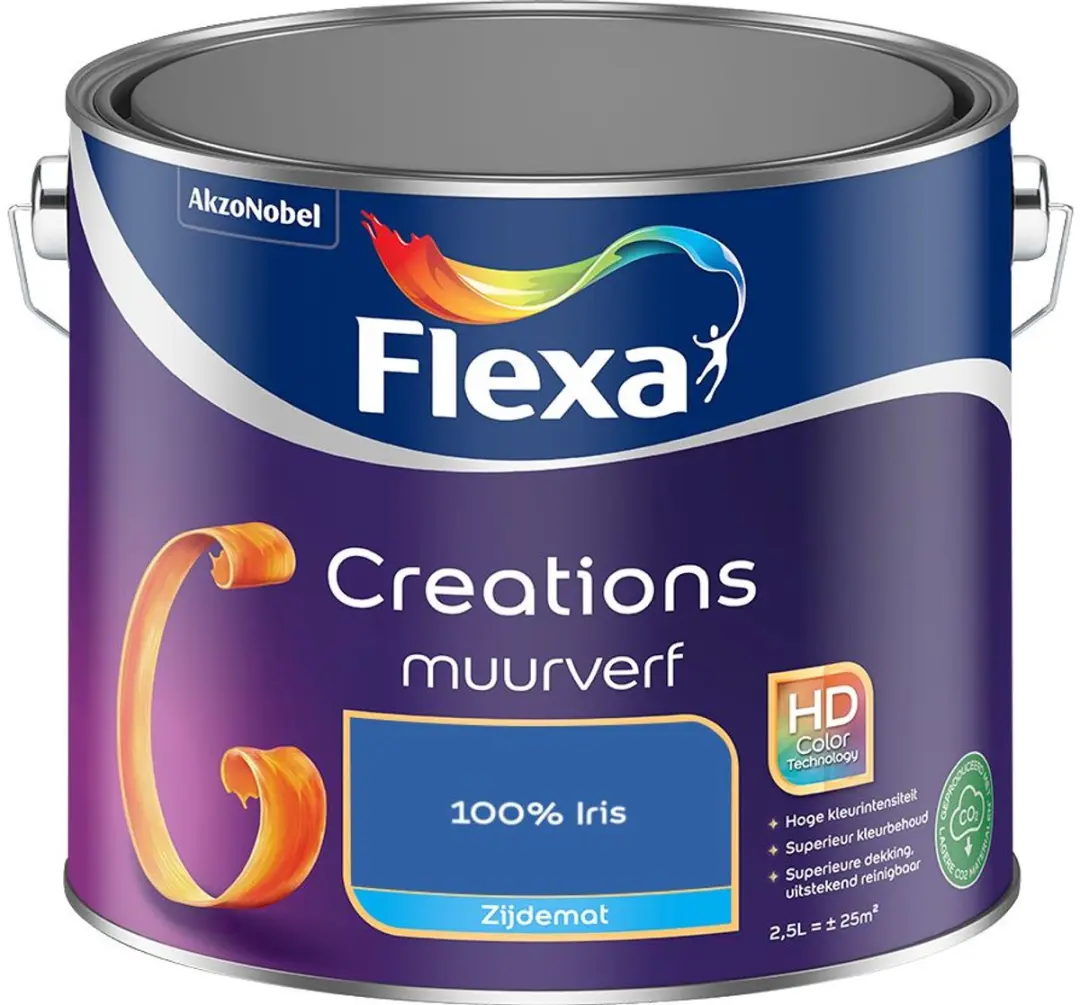 Flexa Creations Muurverf Zijdemat 100% Iris