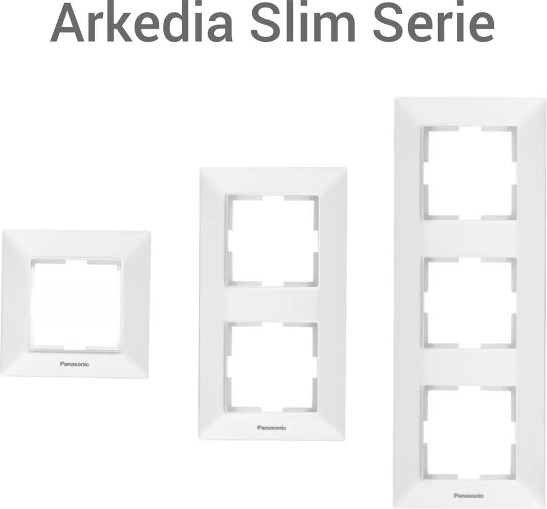 Panasonic Arkedia Slim Combinatie Wandcontactdoos - 2 Stopcontacten - Wit