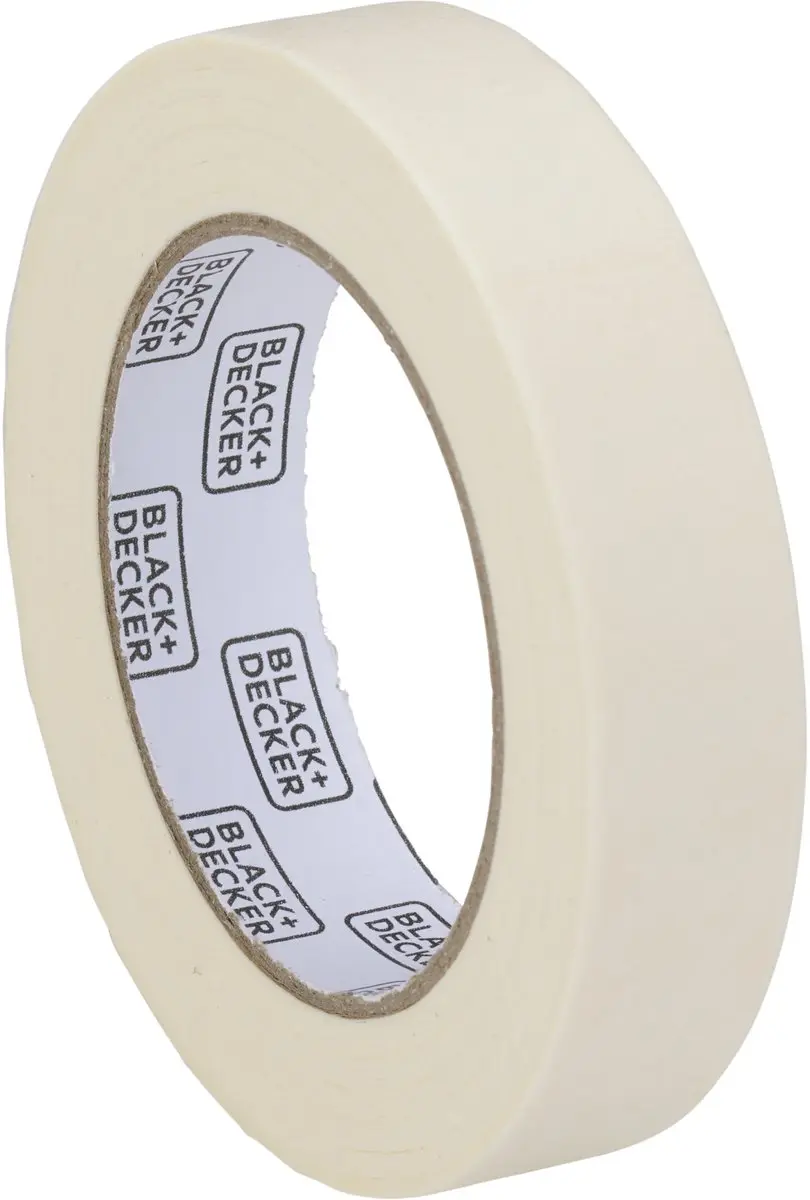 BLACK+DECKER Afplaktape - 3 Rollen 19/25/50mm x 5m - Wit