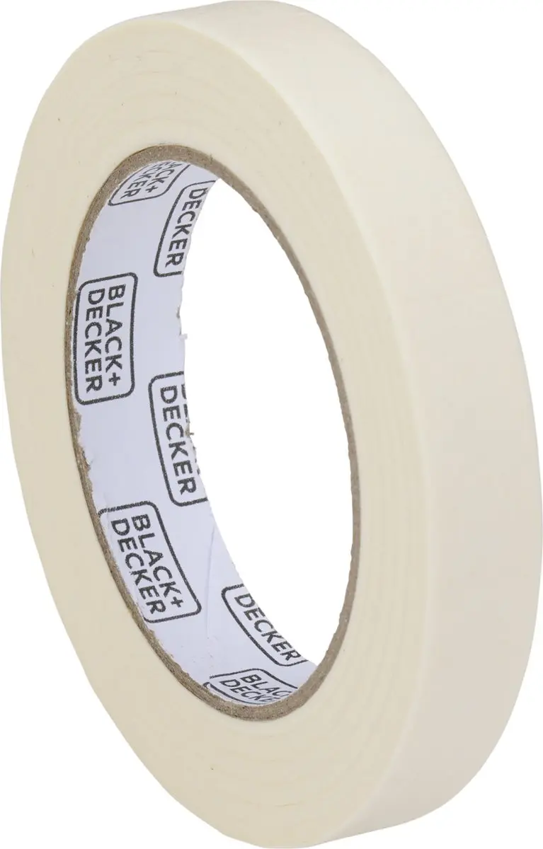 BLACK+DECKER Afplaktape - 3 Rollen 19/25/50mm x 5m - Wit