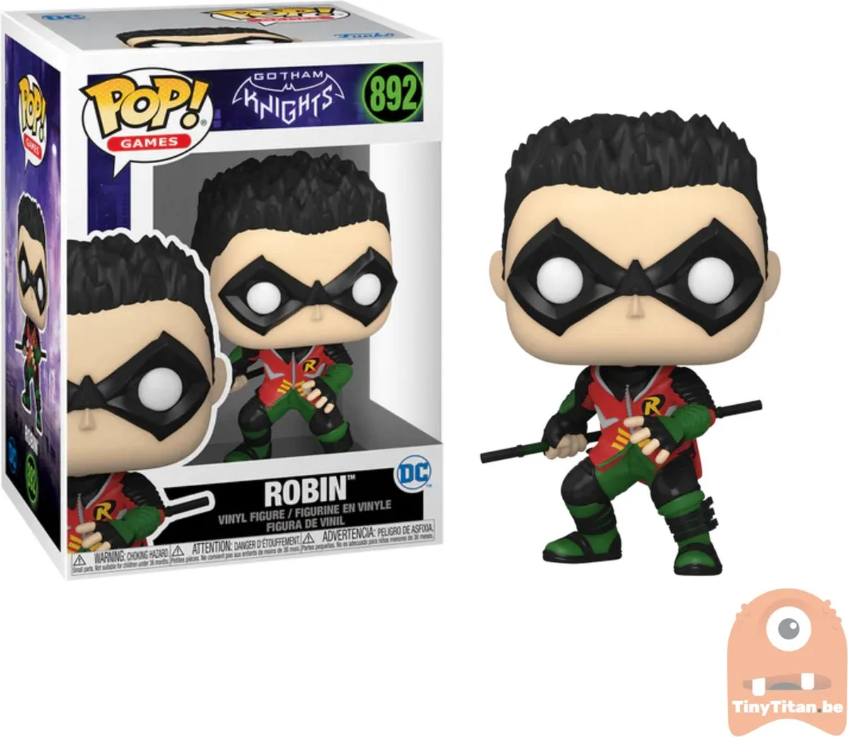 Funko Pop Gotham Knights Robin #892 - 9,5 cm - Multi - afbeelding 6 van 6