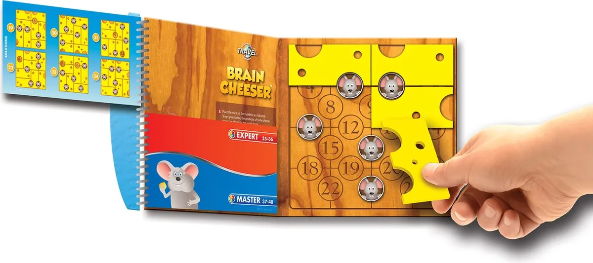 SmartGames BrainCheeser SGT 250 Magnetisch Reispuzzel - 48 Opdrachten