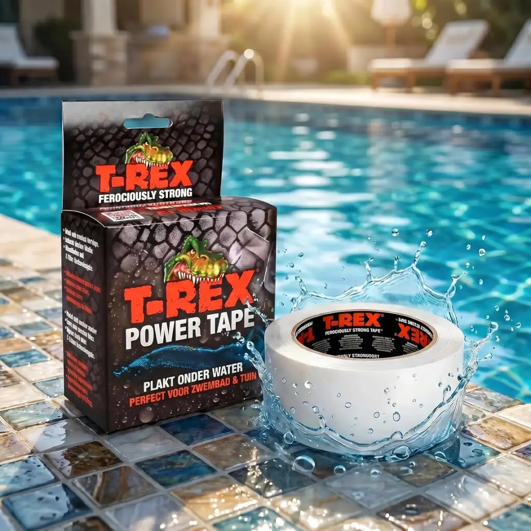 Kip T-REX Waterproof Ducttape 50mm x 1,5m - Zwart - afbeelding 6 van 6