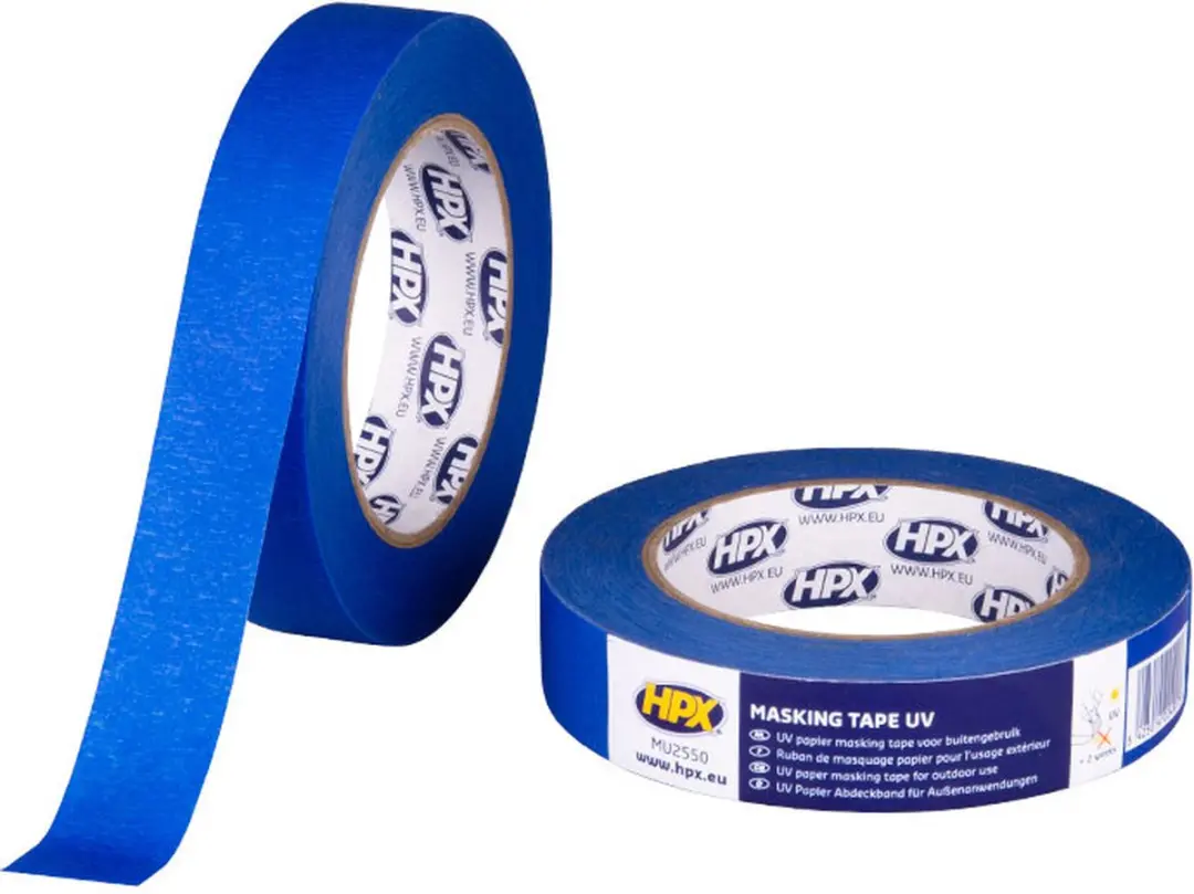 HPX Masking Tape UV Blauw 38mm x 50m