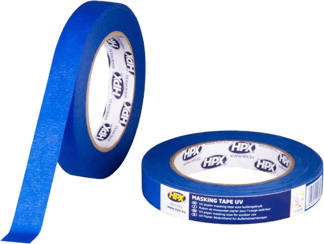 HPX Masking Tape UV Blauw 38mm x 50m