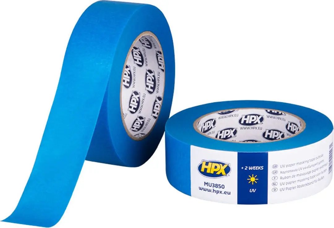 HPX Masking Tape UV Blauw 38mm x 50m