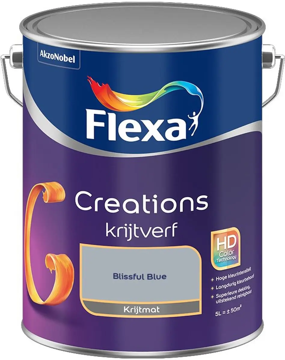 Flexa Creations Muurverf Blissful Blue 5L