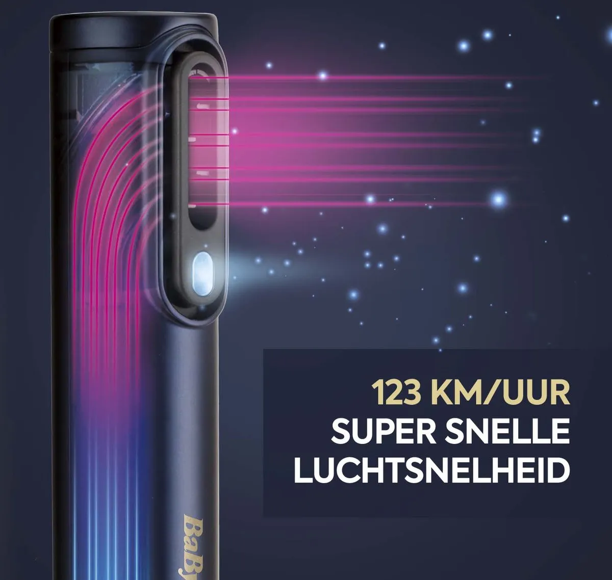 BaByliss 3-in-1 Air Wand AS6550E Föhn - 1500W - Midnight Blue