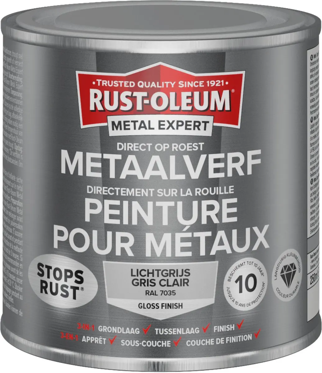 Rust-Oleum Metal Expert Direct Op Roest Metaalverf 250ml