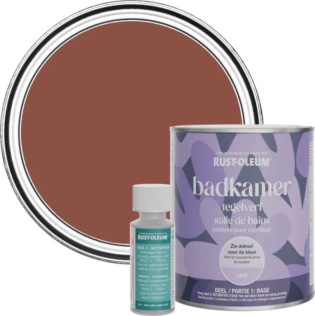 Rust-Oleum Rood Badkamer Tegelverf Matt 750ml