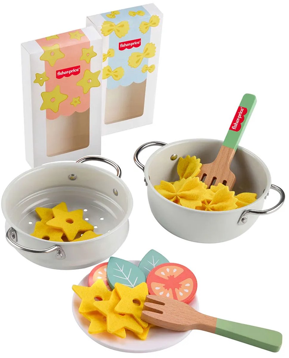 Fisher Price Houtpulp Set Geel