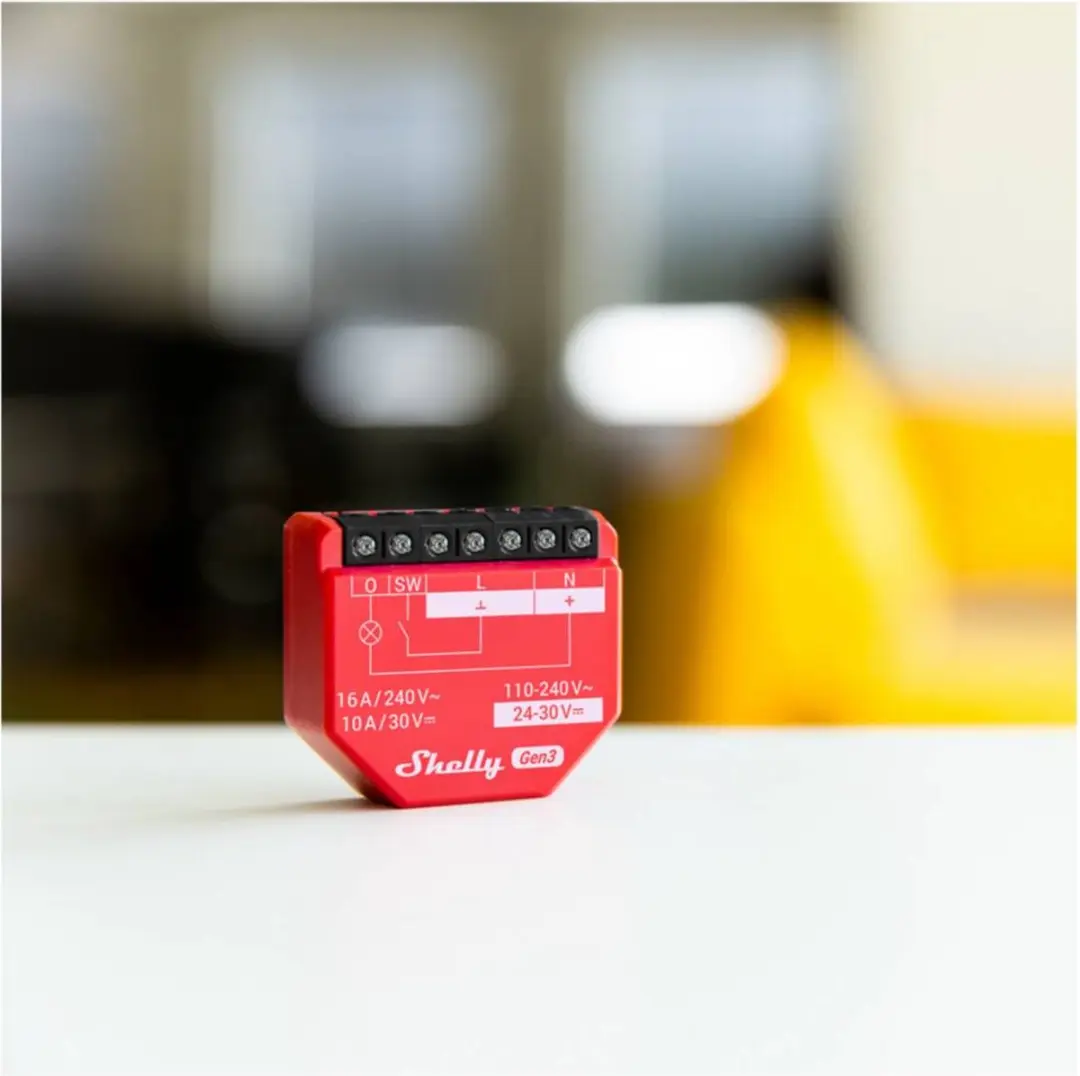 Shelly Controller 1PM Gen3 - Zonwering Domotica - Transparent