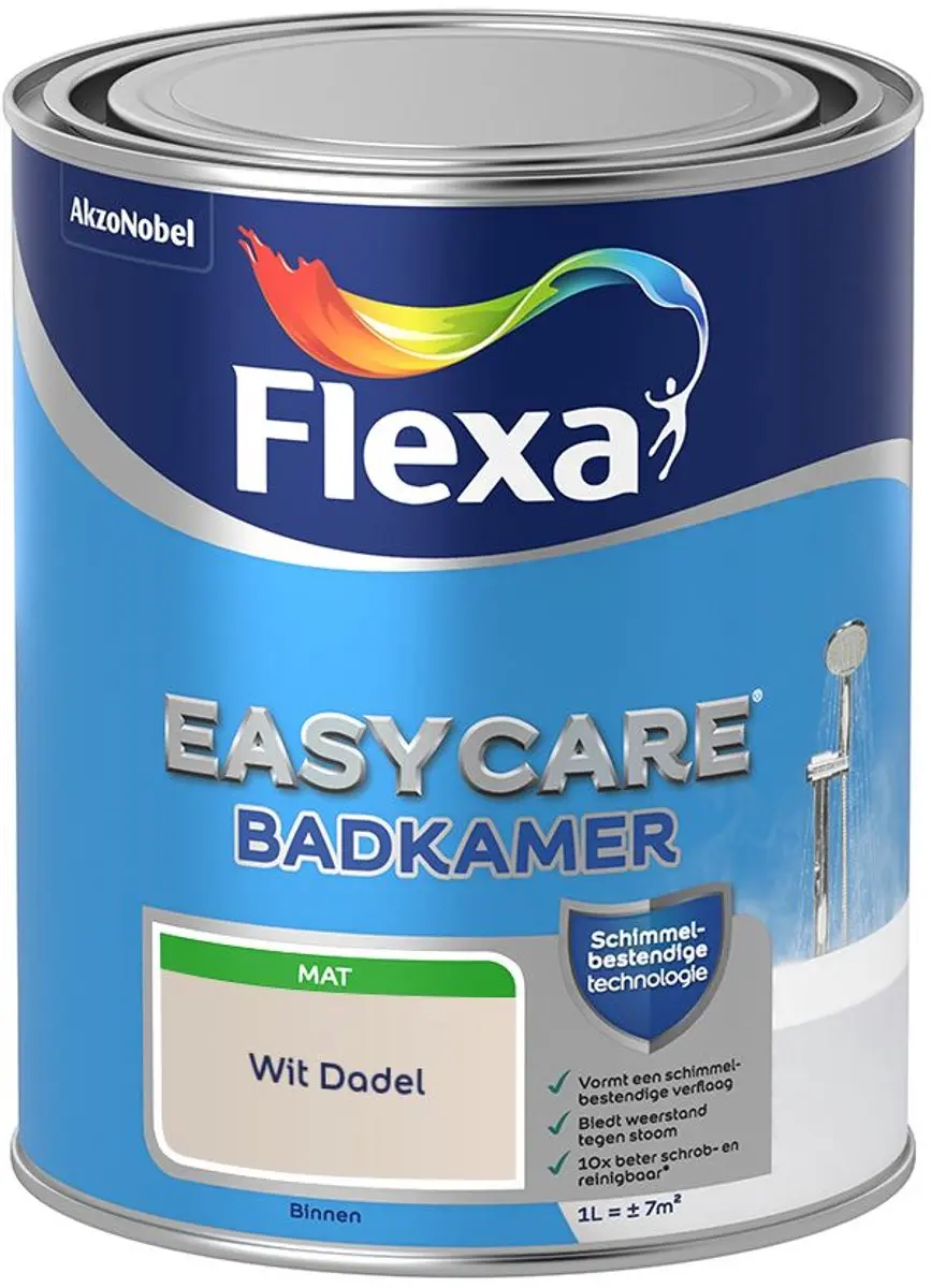 Flexa Easycare Badkamerverf Wit Dadel 1L
