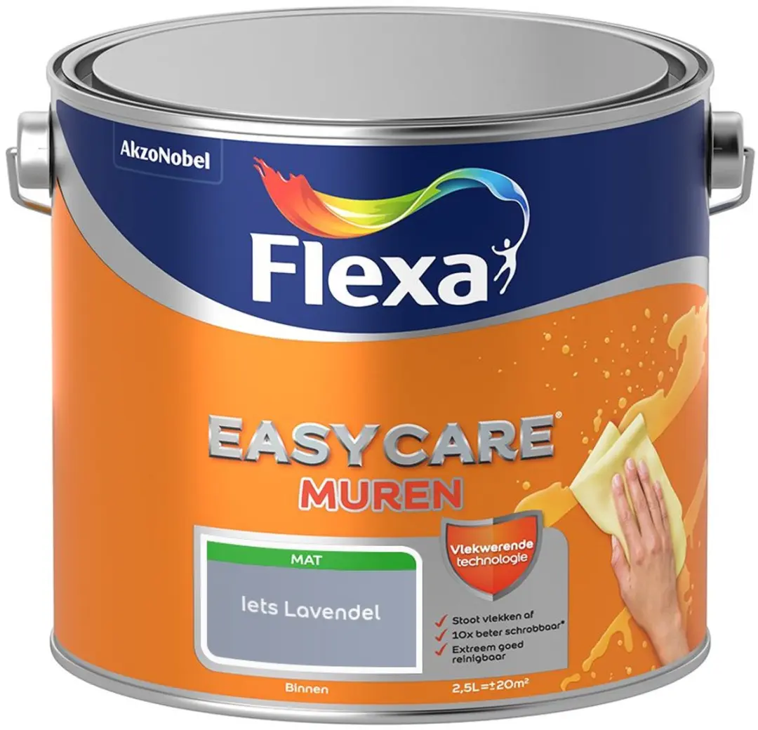 Flexa Easycare Muren Mengverf Iets Lavendel 2,5L
