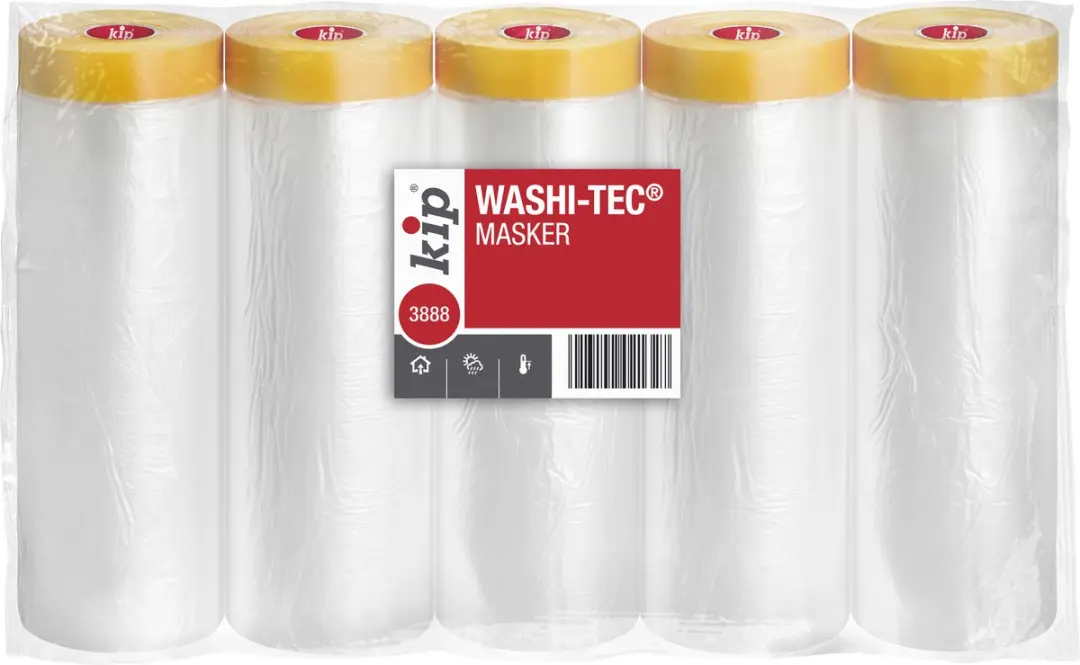 Kip 3888 FineLine Washi Masker Afdekfolie - Oranje - 1400mm x 33m