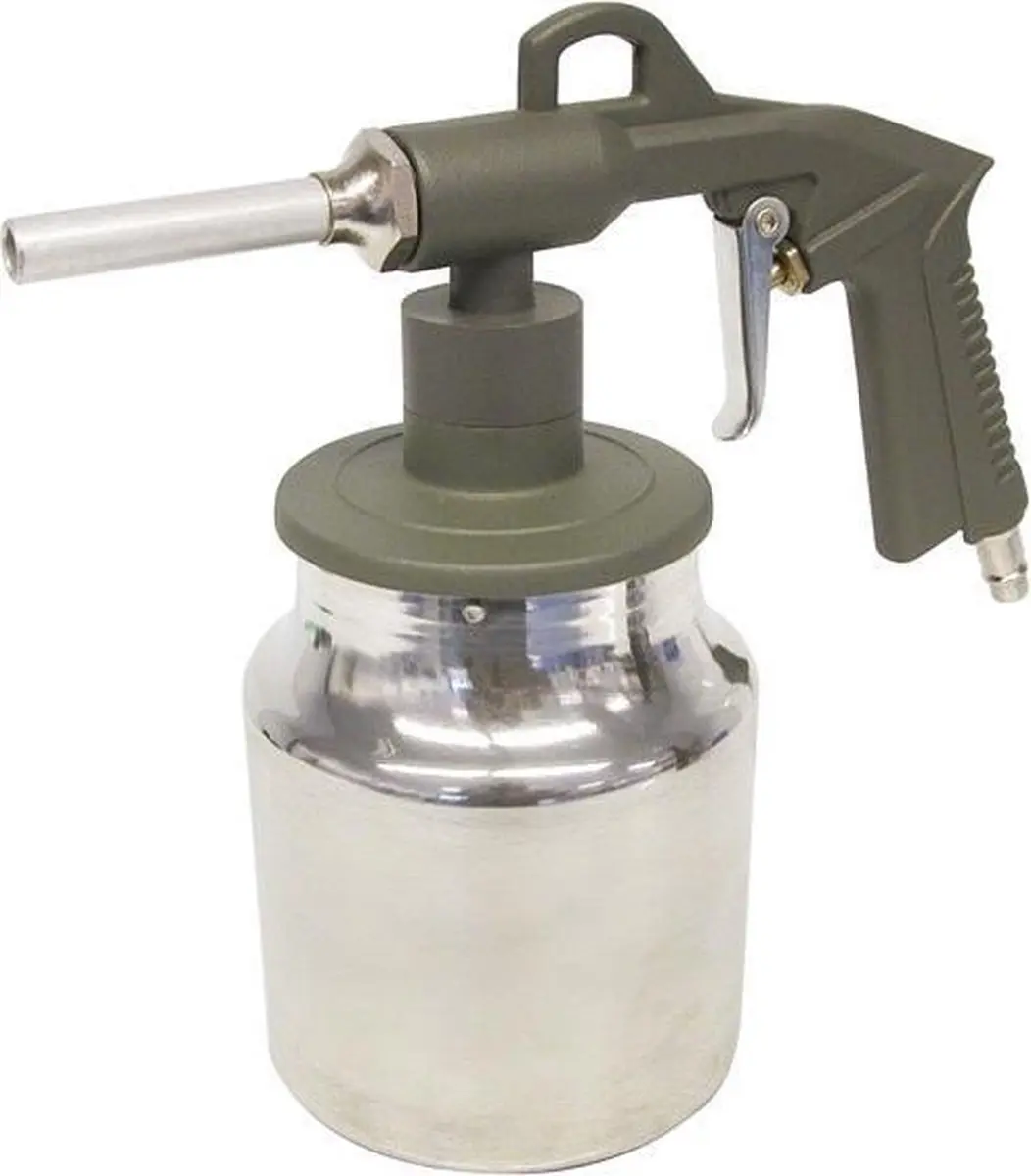 Carpoint Zandstraalpistool 1kg - 1L - Zilver