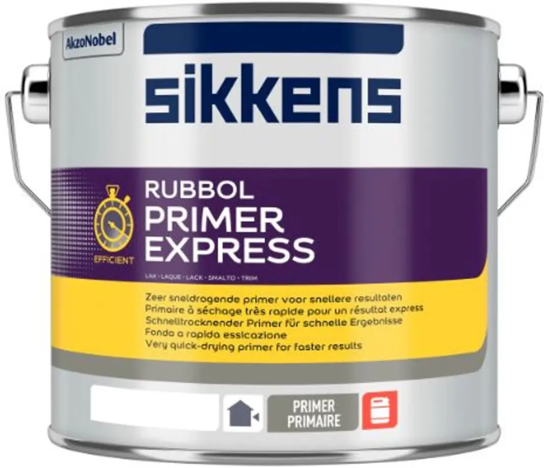Sikkens Rubbol Primer Express Wit 2,5L - Ral 9010 Grondverf