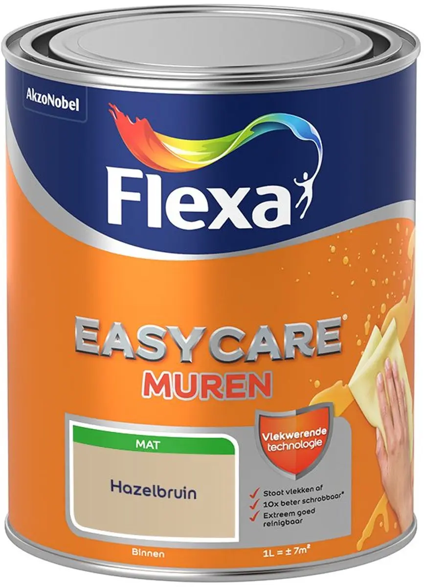 Flexa Easycare Muren Hazelbruin Mengverf 1L