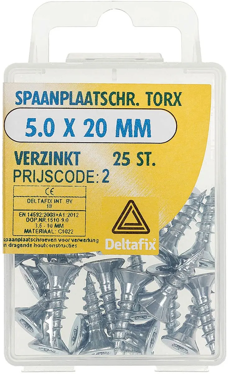 Deltafix Torx Schroeven 5,0x20mm