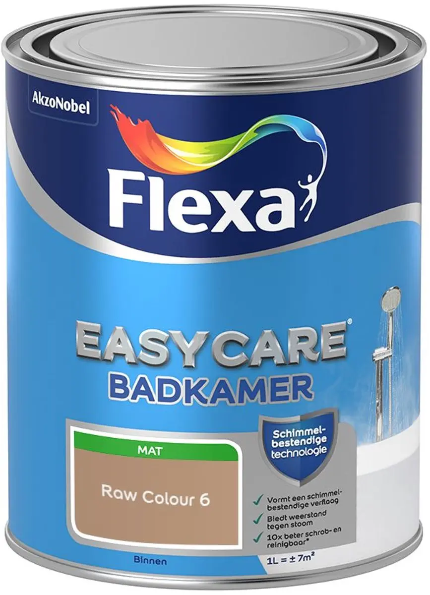 Flexa Easycare Badkamer Raw Colour 6 Mengverf 1L