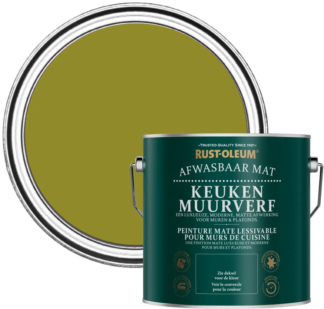 Rust-Oleum Keuken Muurverf Olijf 2,5L