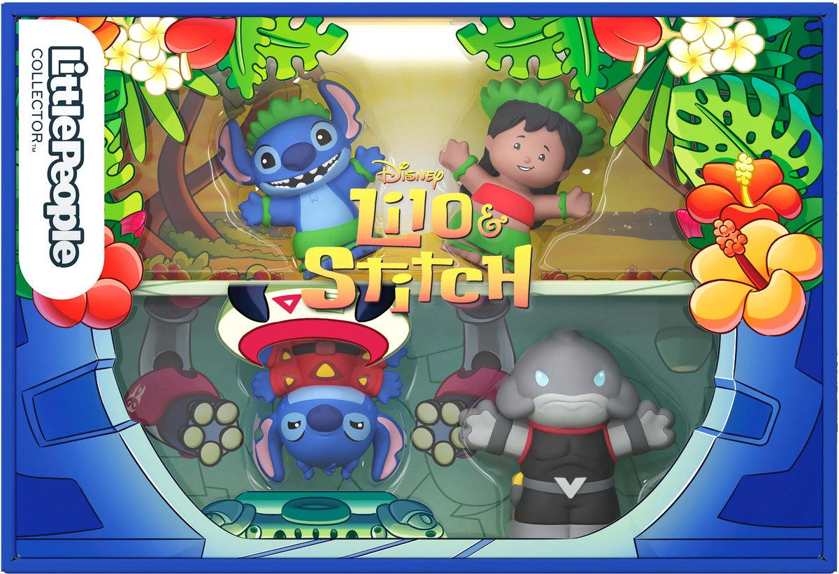 Little People Collector Disney Lilo en Stitch Speciale Uitgaveset voor Volwassenen en Fans - 4 Figuren
