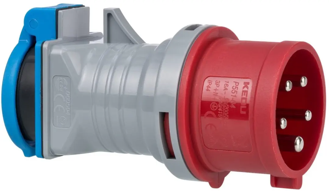 Brennenstuhl CEE-adapter 400V/16A naar 230V/16A - Grijs
