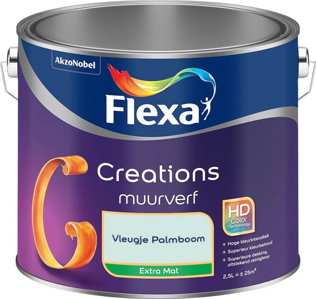 Flexa Creations Muurverf Extra Mat Vleugje Palmboom 2,5L