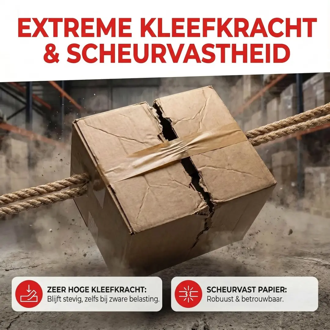 Kip 3339 Papieren Tape 48mm - 50m - Meerkleurig