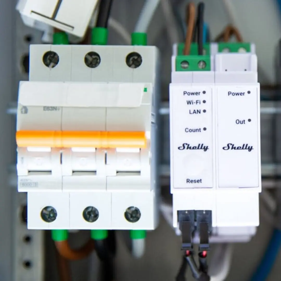 Shelly Pro 3EM Add-on Elektriciteitsmeter - Wit