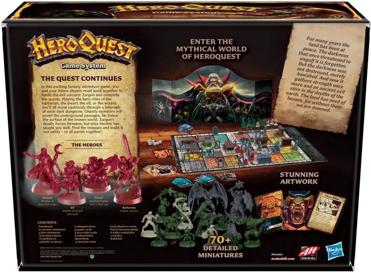 Hasbro HeroQuest Bordspel F2847450 - 2-5 Spelers - afbeelding 6 van 6