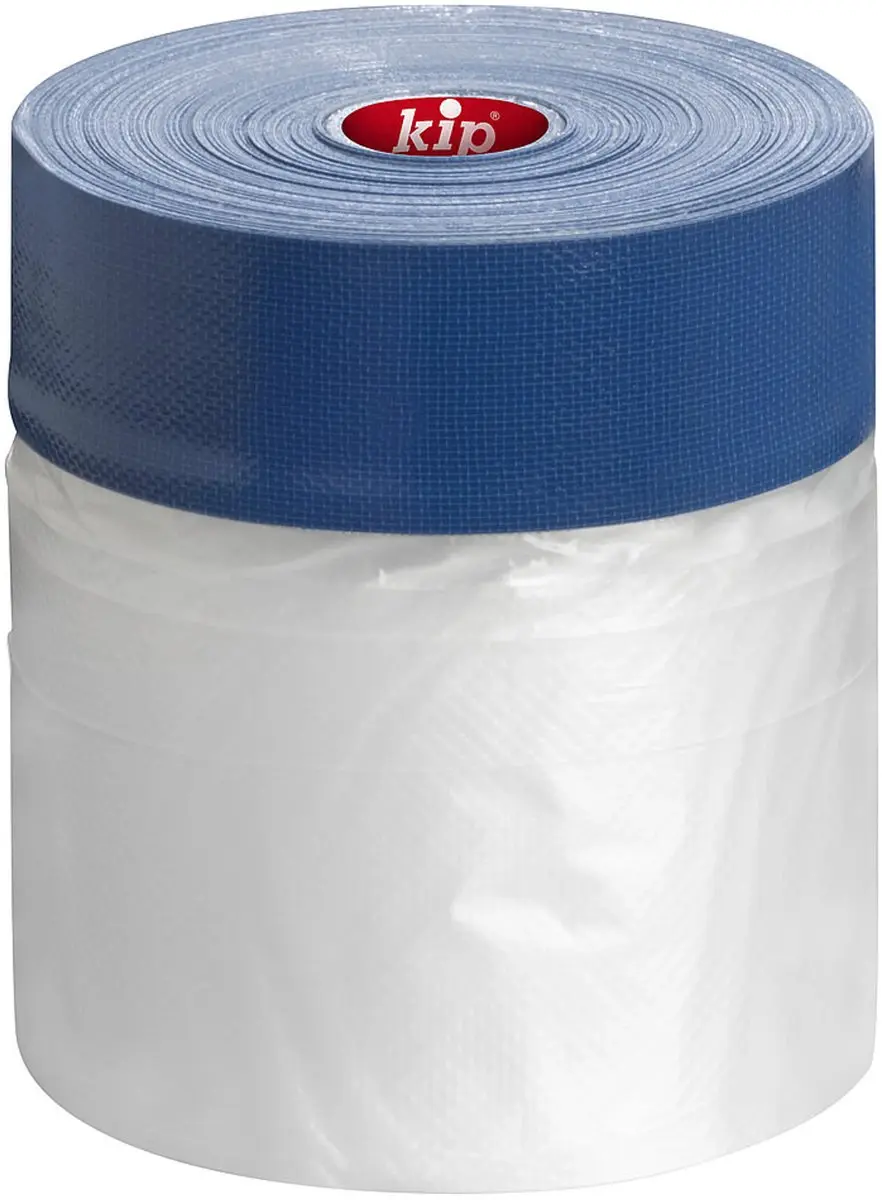 Kip 384 Stuc Afdekfolie + Textieltape - 550mm x 18m - Meerkleurig