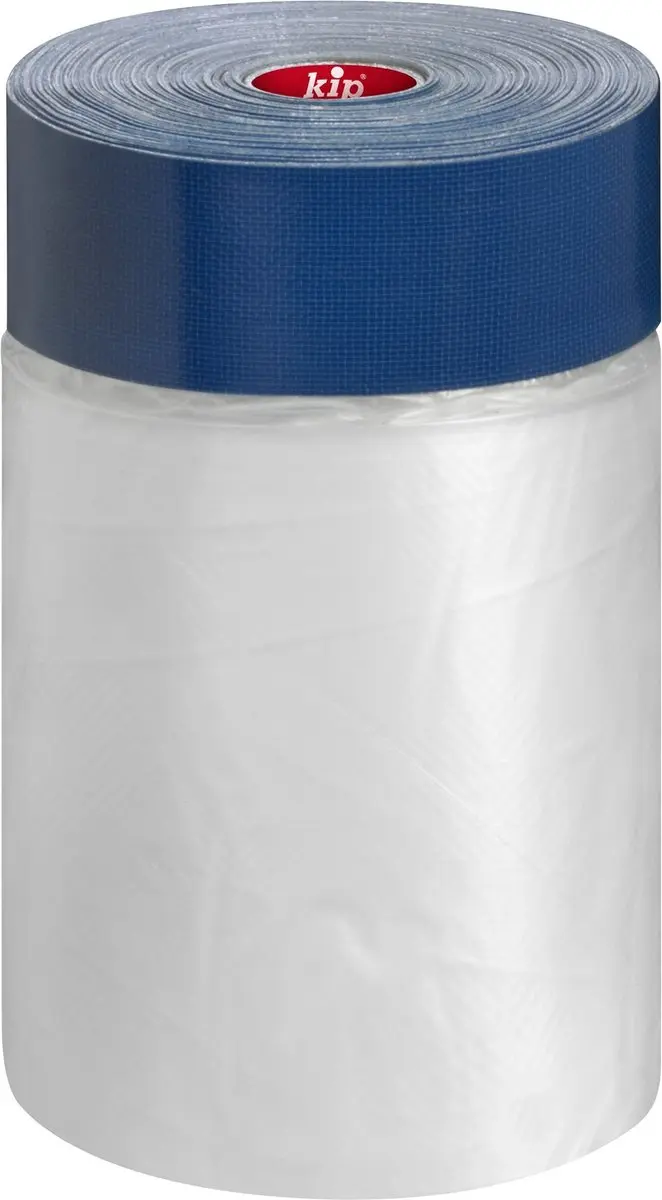 Kip 384 Stuc Afdekfolie + Textieltape - 550mm x 18m - Meerkleurig - afbeelding 6 van 6